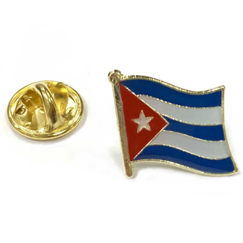 Cuba古巴國旗配飾 國徽徽章 金屬飾品 出國 遊學 金屬別針 愛國