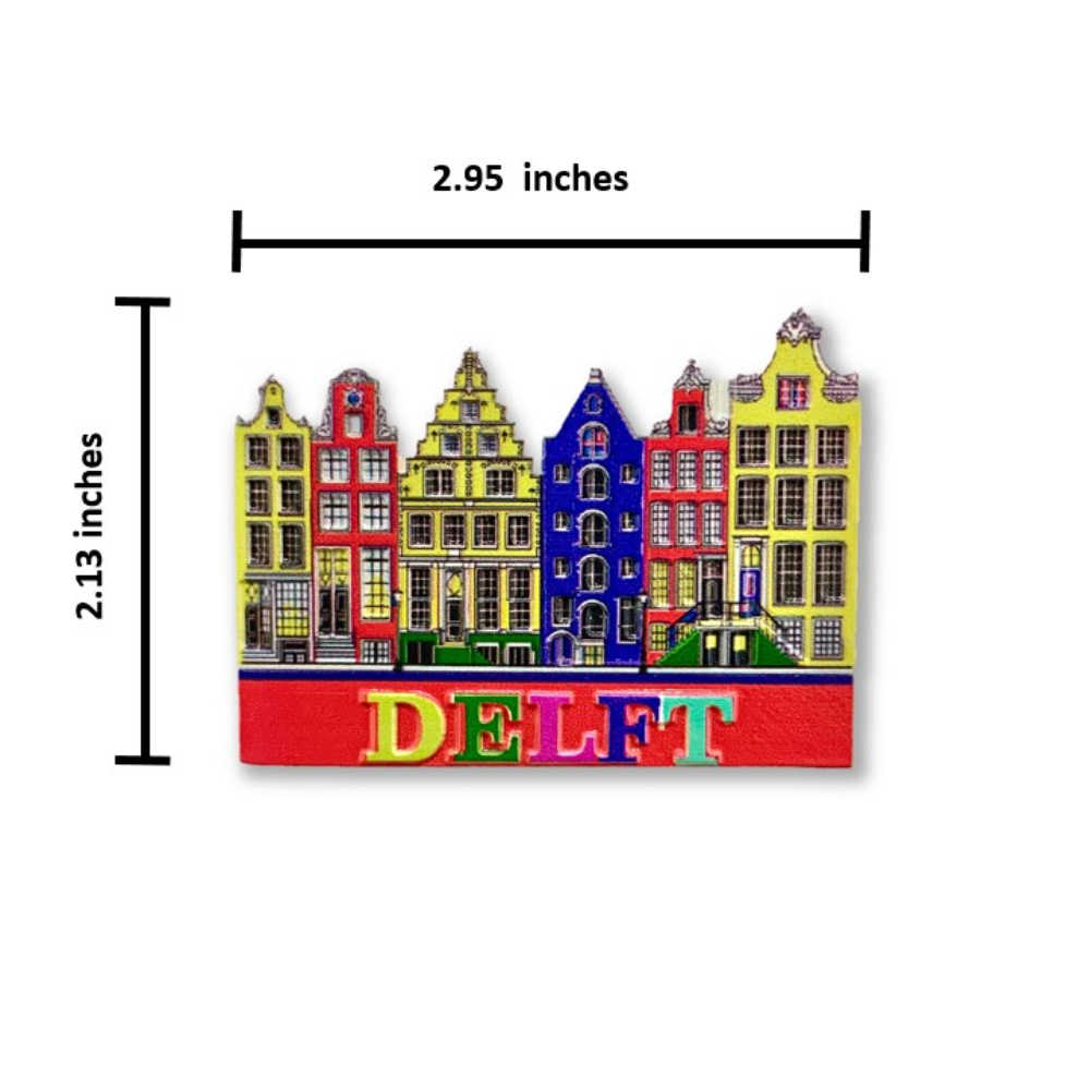 荷蘭台夫特DELFT大門磁鐵+荷蘭 阿姆斯特丹布標【2件組】旅遊磁鐵 紀念磁鐵 出國禮物磁鐵 立體冰箱貼 神秘力量 旅遊