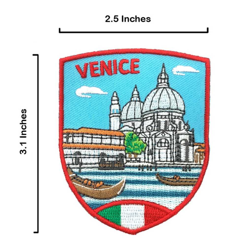 義大利威尼斯景點 電繡背膠補丁 袖標  網每打卡地標 布標 布貼 補丁 貼布繡 臂章