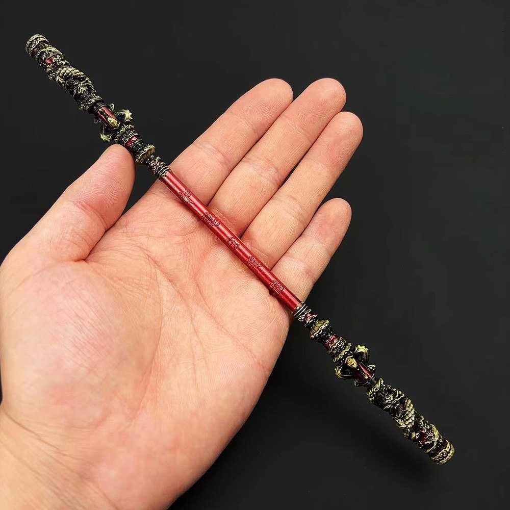 孫悟空 金箍棒 30CM【金色】贈送展架 金箍棒 如意金箍棒 模型 金箍棒擺件 黑神話悟空周邊公仔武器