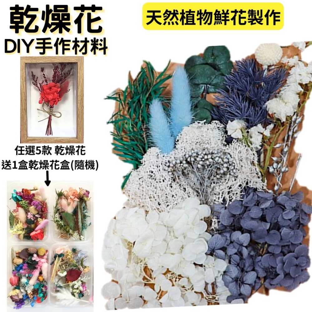 【A-ONE】小清新乾燥花 乾燥花 永生花拍照道具 居家裝飾 花束 穀穗谷穗花 不凋花 C08 神秘仙境