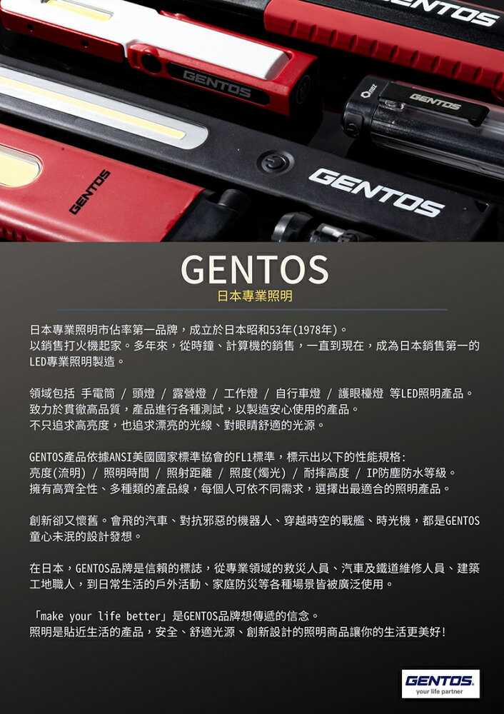 【Gentos】掛頸式工作燈 110流明 IP54 OZ-2XN 可拆下當手持手電筒使用