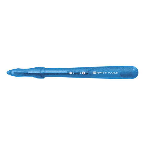 【PB SWISS TOOLS】筆型可換頭精密起子十字 -00號 -藍色 PB-168.00 BLUE PH00十字及0