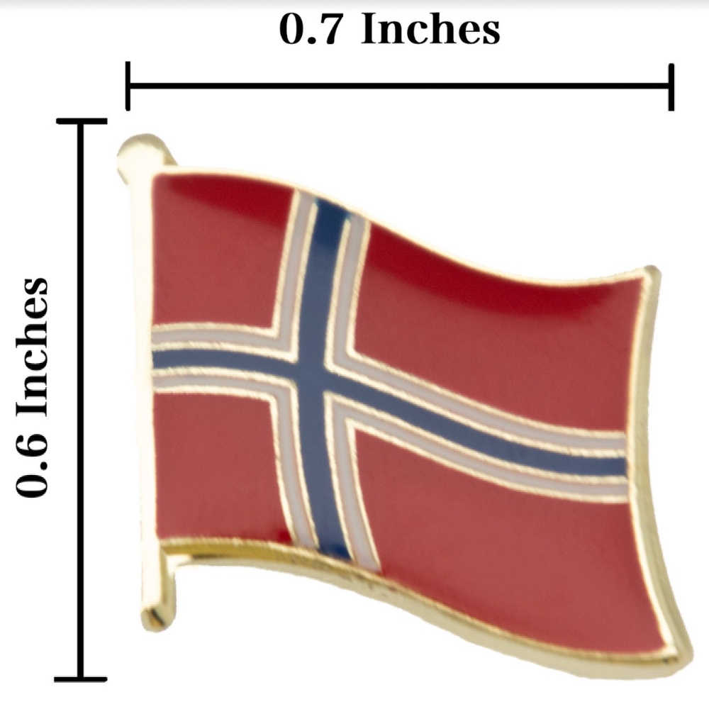 Norway挪威 國家胸徽 金屬別針 國旗胸徽 國旗別針 國家胸針 造型 送禮