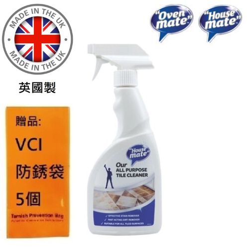 【英國清潔好夥伴】磁磚清潔劑500ml (HM20112-R) 有效滲透頑固汙垢、徹底清潔