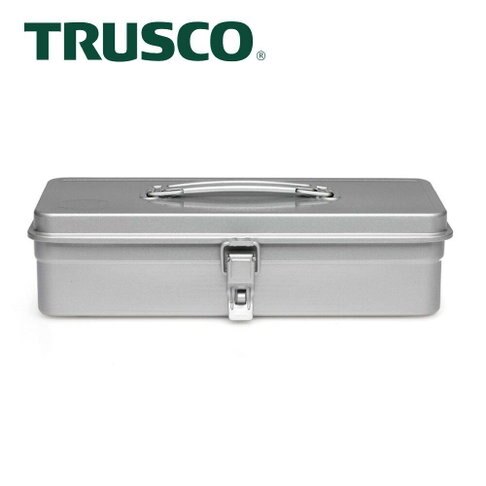 【Trusco】經典單層工具箱（中）-槍銀 T-320SV 質感收納，文具控的必收