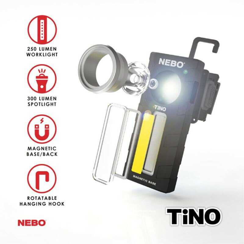 【NEBO】Tino超薄型兩用LED燈-藍(盒裝) 堅固的塑料外殼