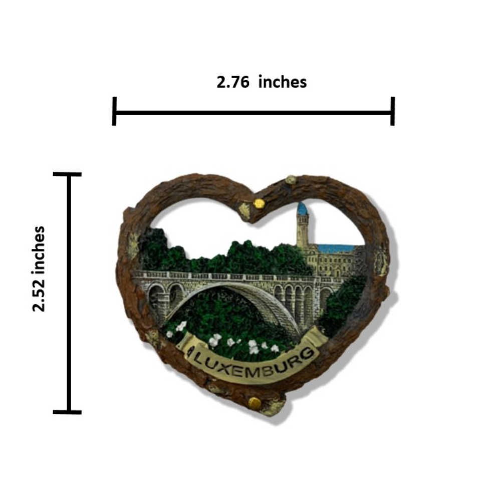 盧森堡 阿道夫橋冰箱磁鐵+盧森堡城市貼布繡【2件組】世界旅行磁鐵  紀念品 磁性家居裝飾 交換禮物  造型磁鐵