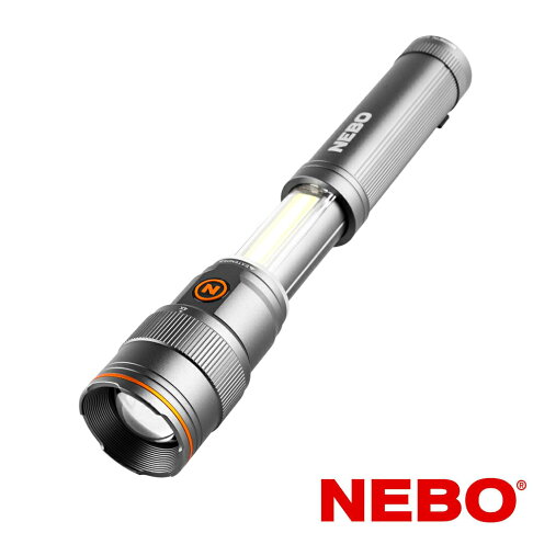 【NEBO】富蘭克林 滑行兩用手電筒-USB充電 500流明 IPX4 NEB-WLT-0025-G 滑開式大範圍工作燈