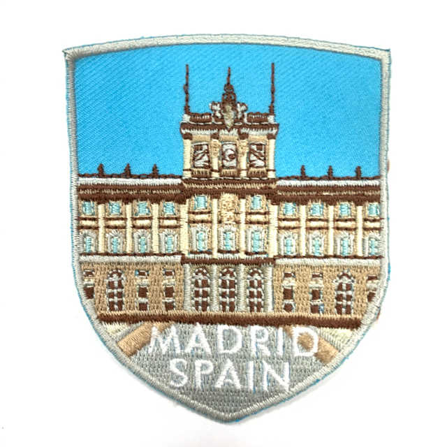 西班牙 馬德里皇宮 SPAIN 電繡刺繡背膠補丁 袖標 布標 布貼 補丁 貼布繡 臂章