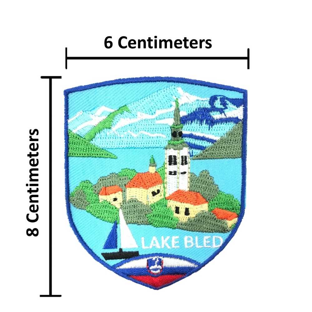 斯洛維尼亞  布萊德湖 背膠補丁布標 外套刺繡背膠補丁 袖標 布標 布貼 補丁 貼布繡 臂章