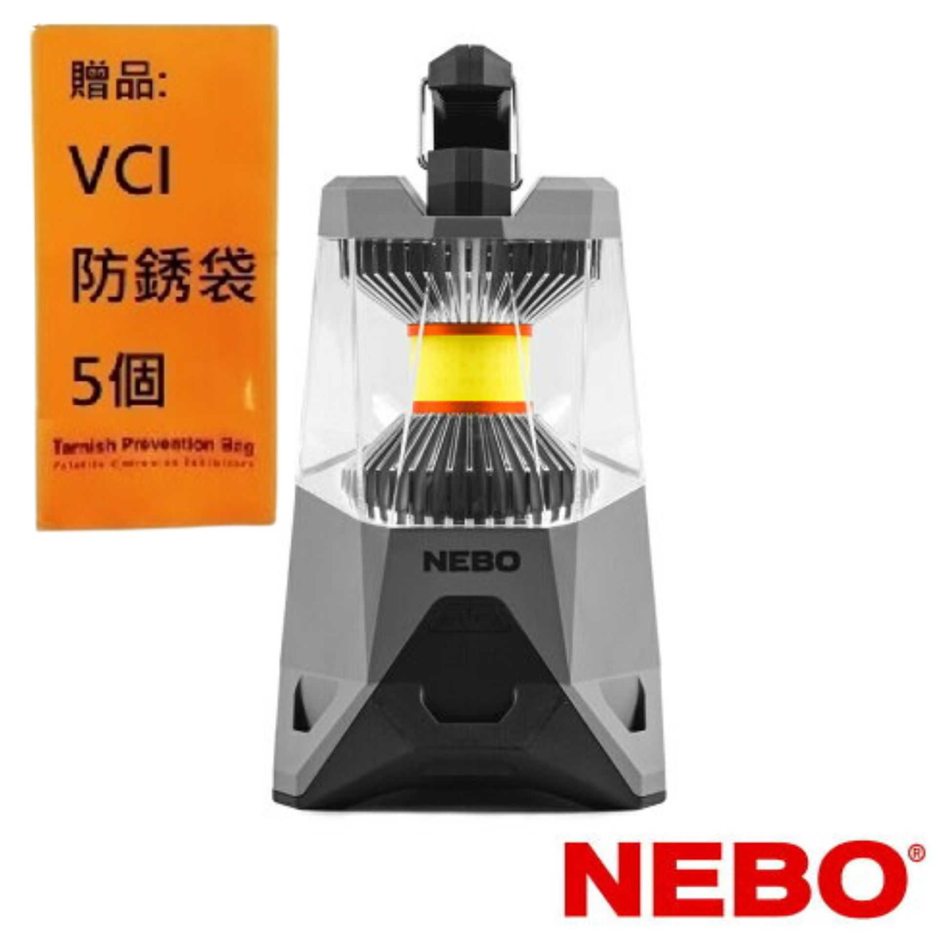 【NEBO】伽利略 露營燈-USB充電 1000流明 IPX4 NEB-LTN-0004-G 1000流明，USB充電，