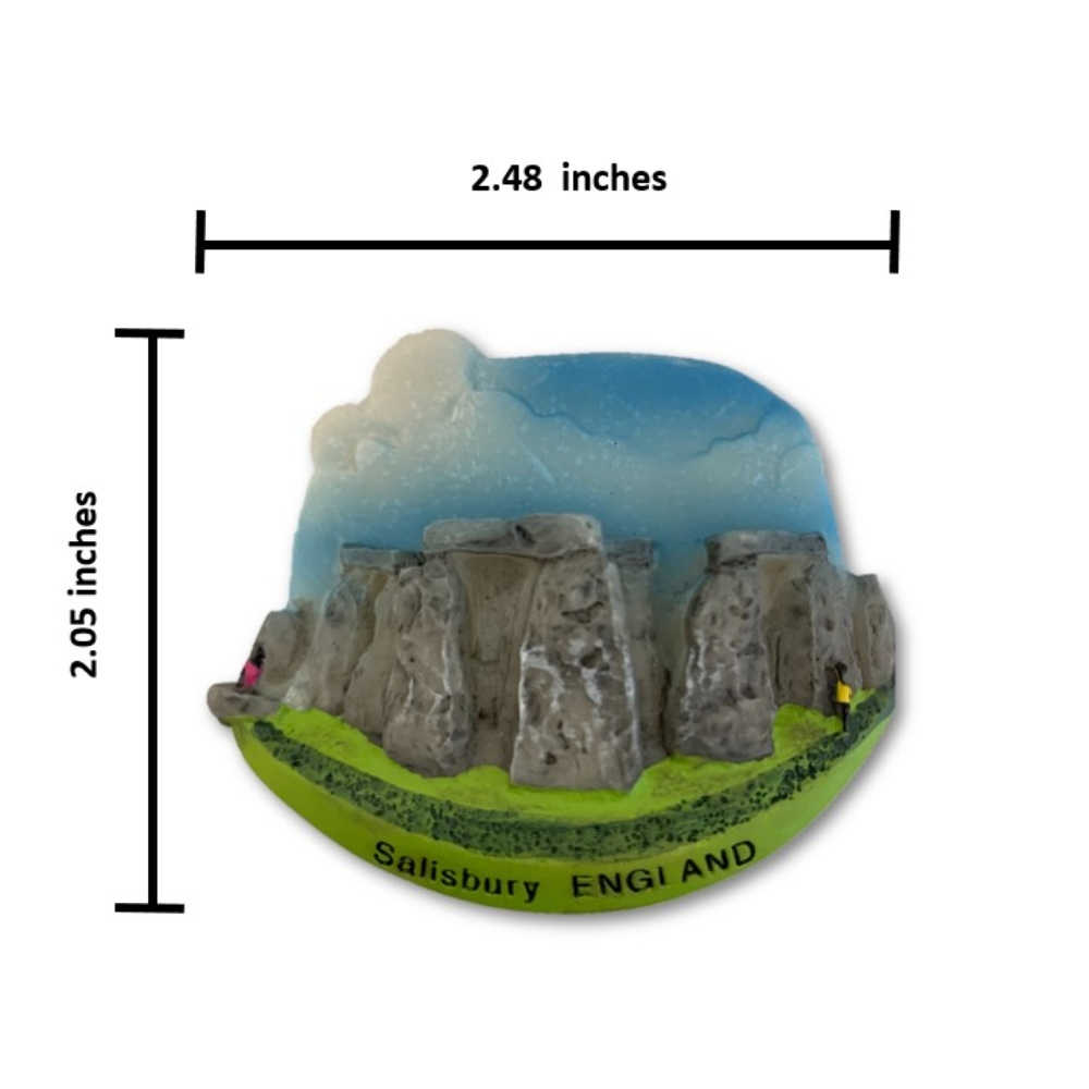 英國巨石陣特色地標磁鐵+英國 巨石陣刺繡布標【2件組】紀念磁鐵療癒小物  磁性家居裝飾 造型磁鐵 旅遊磁鐵