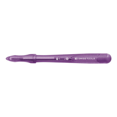 【PB SWISS TOOLS】筆型可換頭精密起子十字 -00號 -紫色 PB-168.00 PURPLE 原子筆式設計