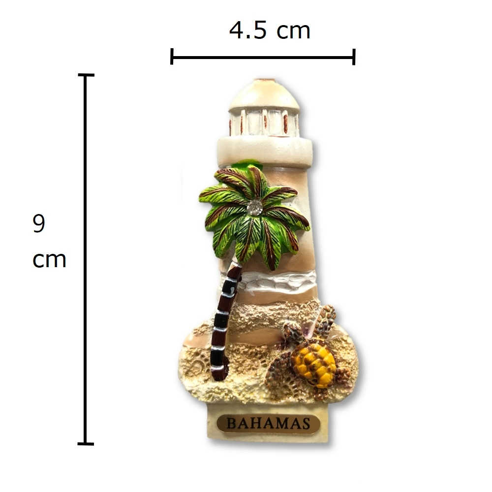 巴哈馬燈塔造型磁鐵+巴哈馬粉紅海灘外套電繡【2件組】文青吸鐵 網紅打卡地標 地標磁鐵 冰箱磁鐵 旅遊磁鐵 創意貼 世界旅