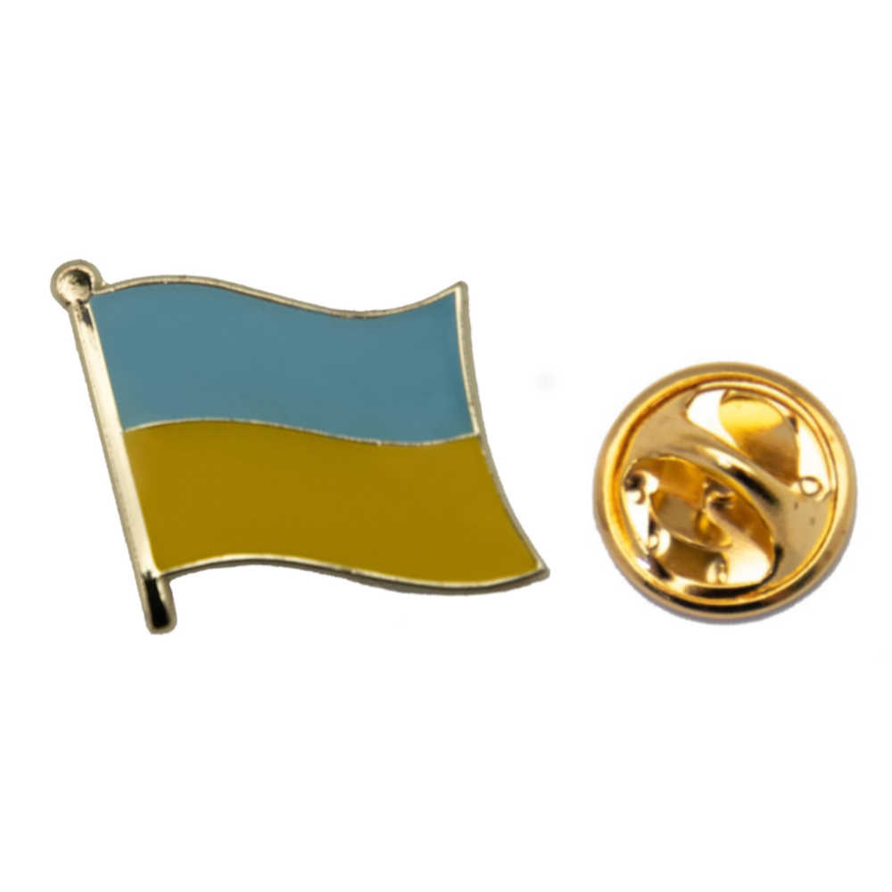 Ukraine 烏克蘭 金屬飾品 配飾 別針 支持烏克蘭 國徽胸章 國旗胸徽 時尚