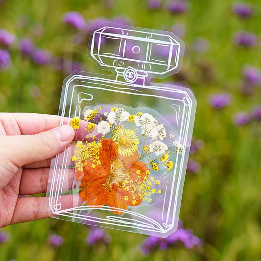 【A-ONE】壓花書籤 夢幻絢麗瓶 花書籤 幼兒園花材包 天然壓花材料包 手工書籤