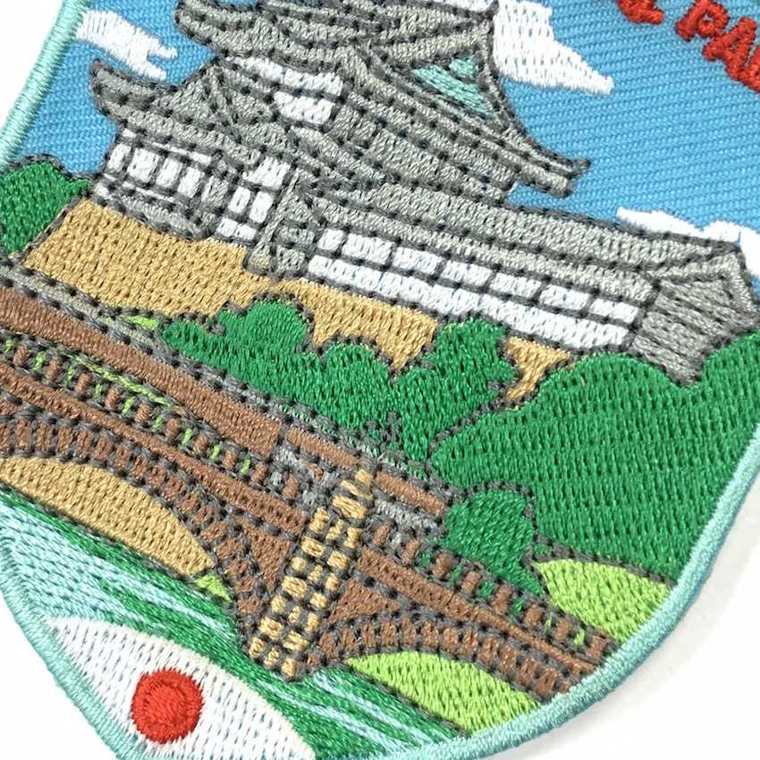 日本東京 皇居 JAPAN 背膠刺繡背膠補丁 袖標 布標 布貼 補丁 貼布繡 臂章