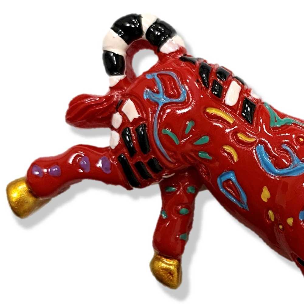 西班牙紅色鬥牛可愛磁鐵+西班牙 鬥牛士 ESPANA袖標【2件組】旅遊磁鐵 外國地標磁鐵 可愛磁鐵 冰箱貼 療癒磁鐵