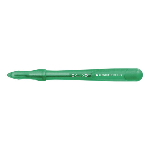 【PB SWISS TOOLS】筆型可換頭精密起子十字 -00號 -綠色 PB-168.00 GREEN 高精密度，最佳