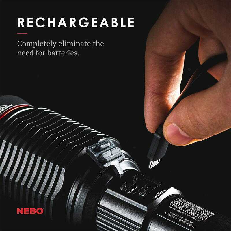 【NEBO】REDLINE6K 防水超強光USB充電手電筒-6000流明 前置式開關