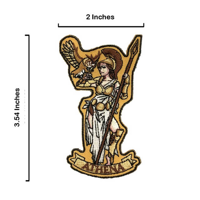 希臘雅典娜 設計款 刺繡貼布 電繡貼 背膠補丁 外套電繡刺繡徽章 胸章 立體繡貼 裝飾貼 繡片貼 燙布貼紙