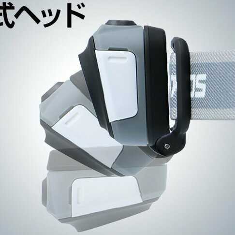 【Gentos】CP四季配色輕便型頭燈 冬 灰- USB充電 260流明 IPX4 CP-260RWG 1公尺防摔測試