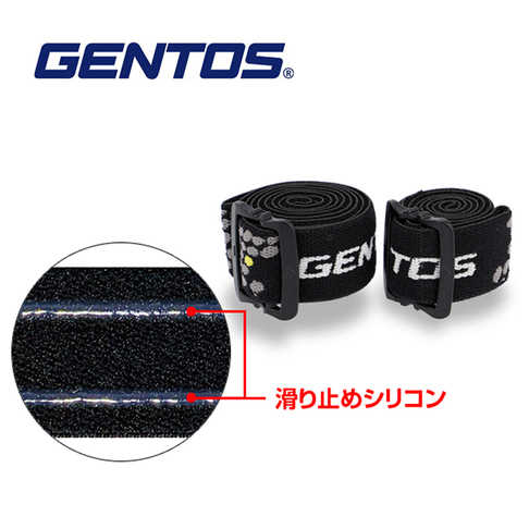 【Gentos】頭燈用防滑頭帶 25mm SB-225 內容物：頭帶x1