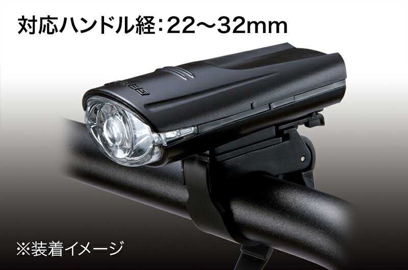 【Gentos】自行車燈 黑 22流明 IPX1 BL-310BK 適用管徑22-32mm