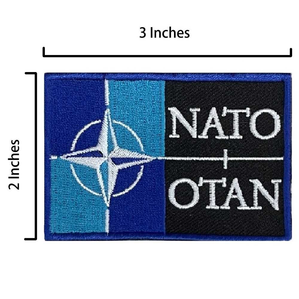 NATO 北大西洋公約 立體繡貼 裝飾貼 繡片貼 北約 燙布貼紙