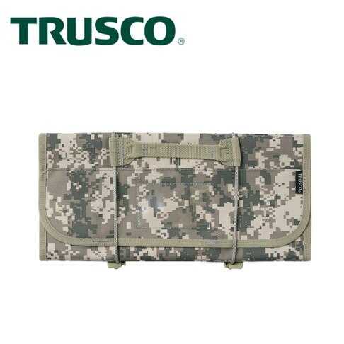 【Trusco】數位迷彩-軍綠色系捲筒式工具收納包-附套筒收納座 TTR-670-SM 最適合戶外作業使用