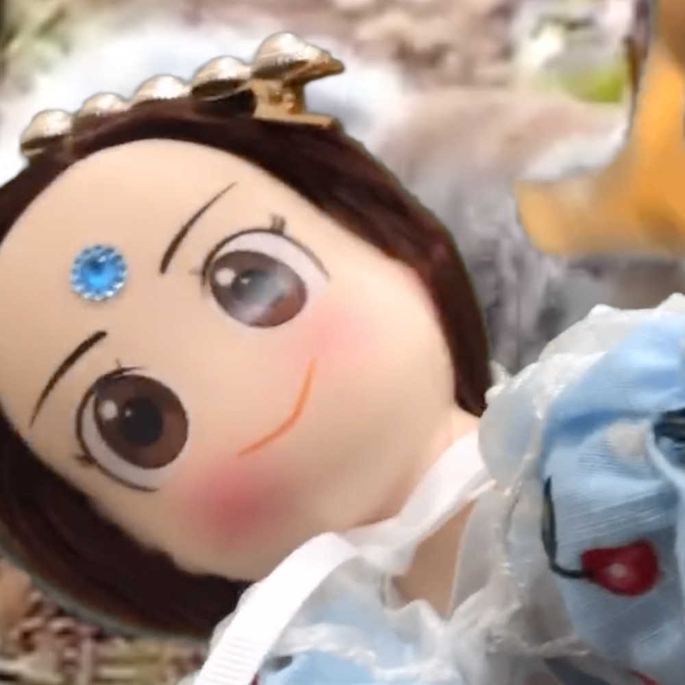 【A-ONE 匯旺】伊芙琳Evelynn 手偶娃娃 布袋戲偶 送梳子可梳頭 換裝洋娃娃家家酒衣服配件芭比娃娃布偶玩偶玩具