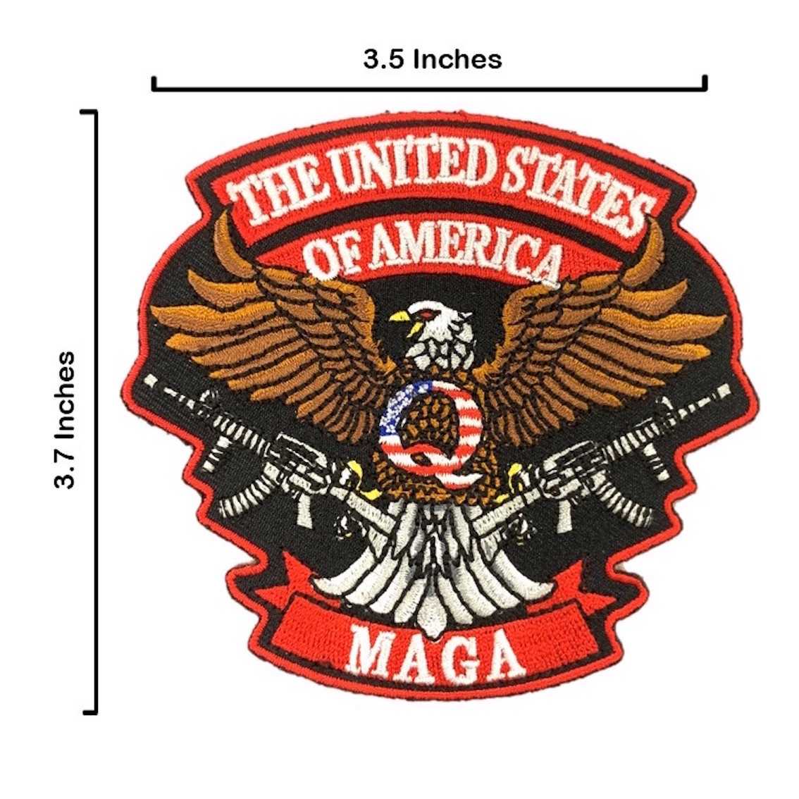 美國 愛國老鷹 MAGA PATCH 讓美國再次偉大 刺繡袖標 布標 布貼 補丁 貼布繡 臂章