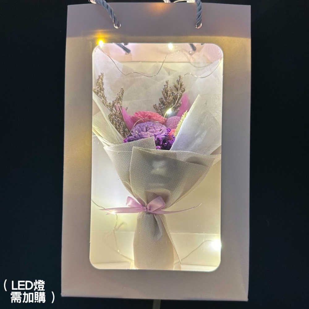 【A-ONE】仿真小花束 通草玫瑰花 畢業永生花束 粉紫不凋花束 太陽索拉花 索拉花藝 浮游花 小花束 乾燥花束