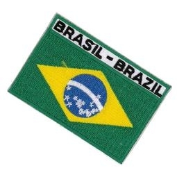 巴西 Brasil 全繡 貼布章 國旗 燙貼片 3D 熨斗貼片 背膠 刺繡貼布 cosplay 熨斗貼章 帽子1入