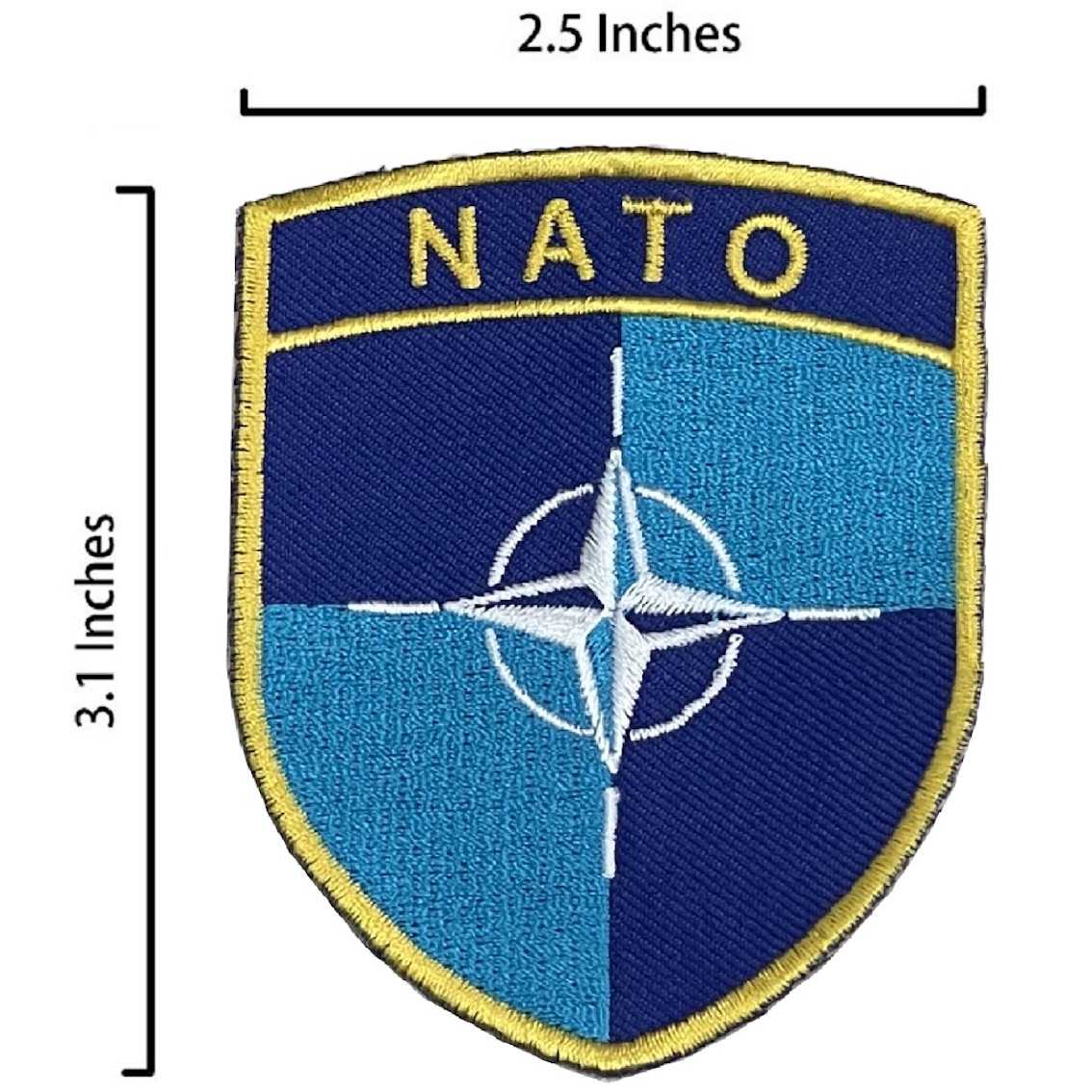 北大西洋公約組織 NATO刺繡 北約布章 貼布 布標 燙貼 徽章 肩章 識別章 背包貼