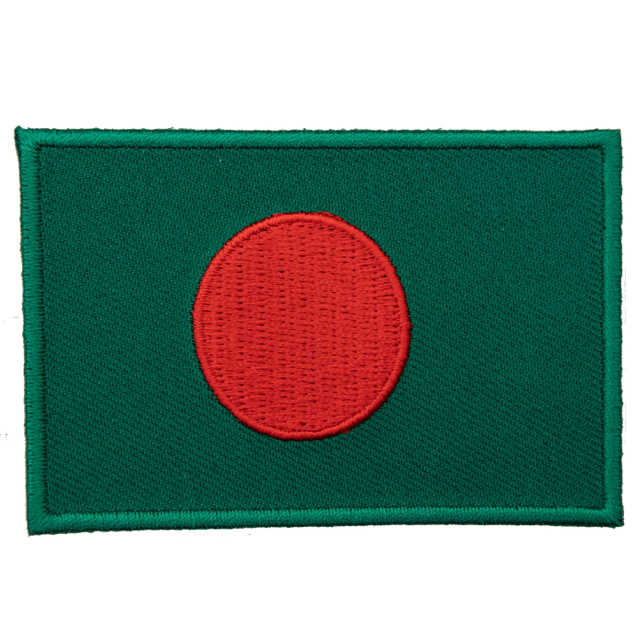 BANGLADESH  孟加拉 國旗 熨燙士氣章 燙貼 Flag Patch袖標 布藝裝飾貼 刺繡貼紙 裝飾 補丁貼