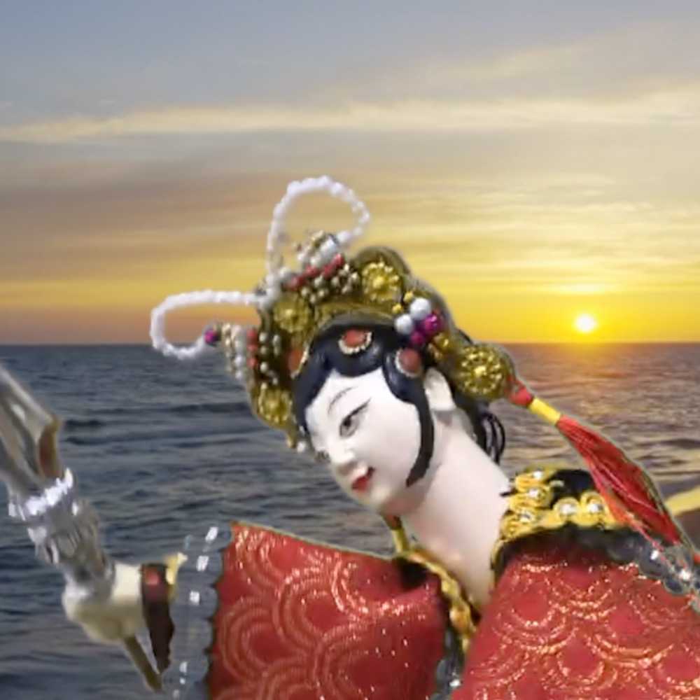 花木蘭 電視布袋戲 (送Taiwan熨燙補丁貼 戲偶架) 早期 武旦 布偶 木偶 人偶 戲偶 手偶 玩偶 童玩 玩具