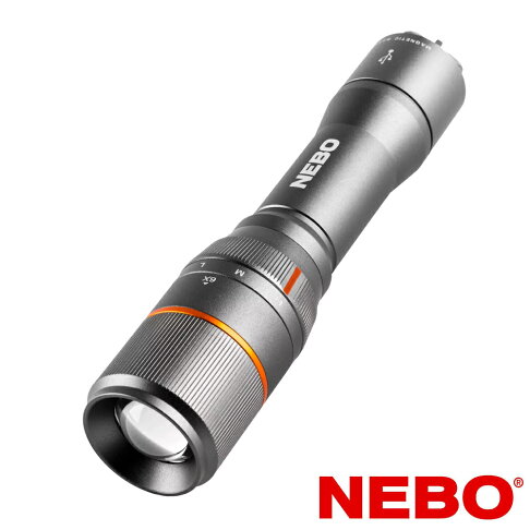 【NEBO】達文西 切換型手電筒-USB充電 1000流明 IP67 NEB-FLT-0018-G  強力磁吸底座