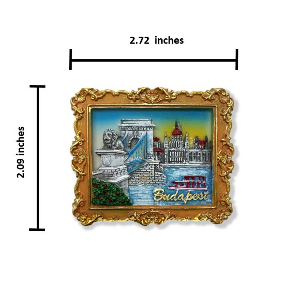 匈牙利布達佩斯冰箱磁鐵+布達佩斯 多瑙河貼布繡【2件組】可愛磁鐵 卡通磁鐵 出國禮物 造型立體磁鐵鐵 紀念磁鐵 冰箱貼