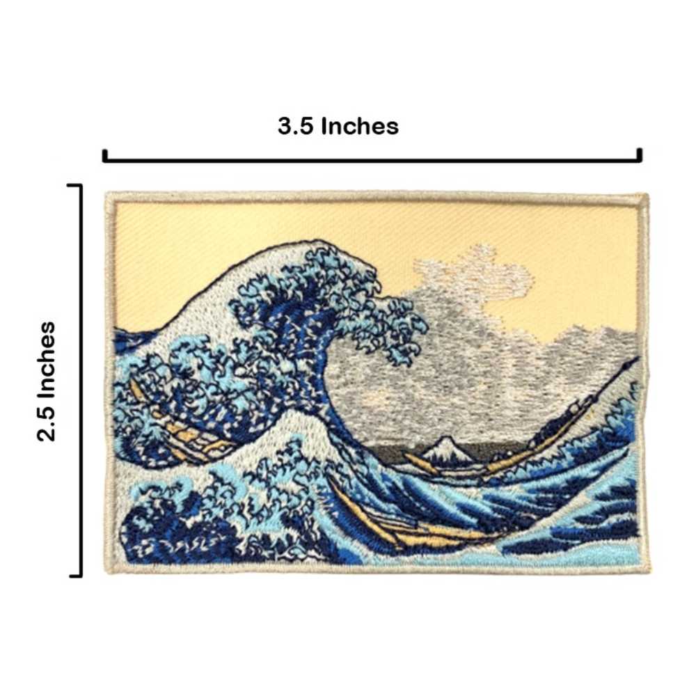 日本 浮世繪神奈川沖浪裏生活家居磁鐵+神奈川沖浪裏 日本浮世繪袖標【2件組】可愛磁鐵 卡通磁鐵 出國禮物 造型立體磁鐵