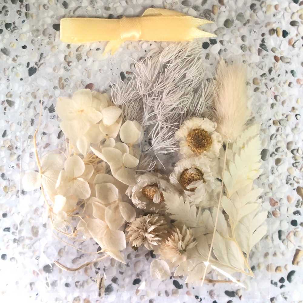 【A-ONE】浮游花DIY材料包 DIY天然乾燥花 永生花材料包 綜合乾燥花 馴鹿草 尤加利葉 天然短枝 碎花 H09