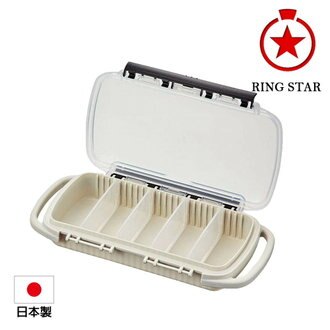 【日本 Ringstar】可吊掛多用途工具收納盒(5格)－EC-2100W  分隔板可調整，4個分隔板，好收納