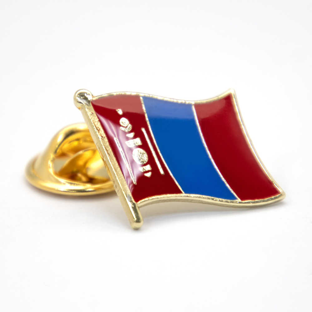 Mongolia 蒙古國徽別針 國家配飾 紀念胸章 出國 國徽徽章 國家徽章 造型
