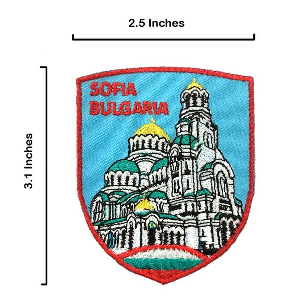 保加利亞 亞歷山大 涅夫斯基大教堂皮包 手機 刺繡貼布 電繡貼 背膠補丁打卡地標  刺繡士氣章 貼章 補丁貼 燙布貼 徽