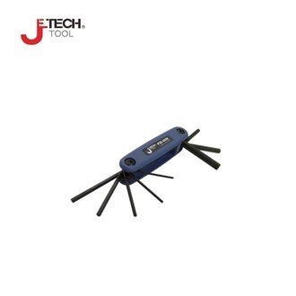 【JETECH】折疊式 六角板手 8支組-英制-DB-FD-08IN-470 日本設計，符合亞洲手型