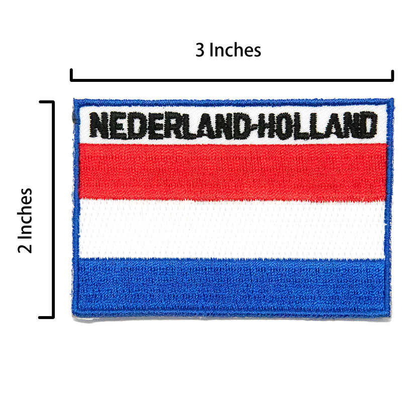 DIY刺繡燙布補丁貼 三件組弗里斯蘭省地標＋荷蘭國旗刺繡+ 徽章 軍章 裝飾貼 布章臂章