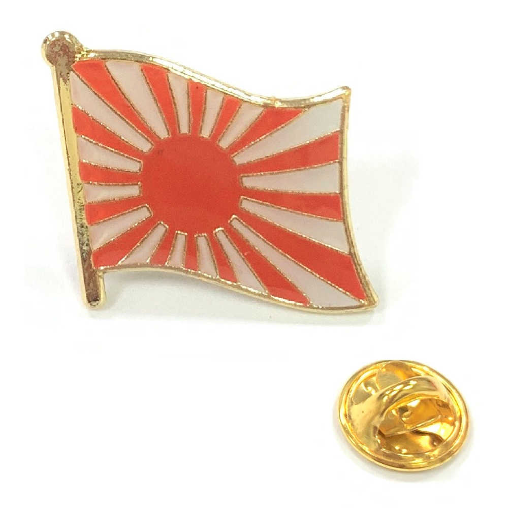 Japanese Navy Rising Sun Flag日本海軍 旭日旗金屬飾品 配飾 別針國徽胸章 國旗胸徽