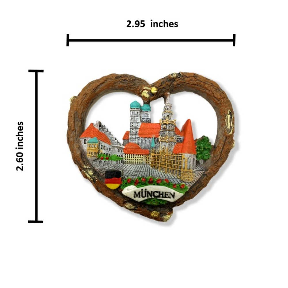 德國慕尼黑造型磁鐵+慕尼黑嘉年華識別章【2件組】旅遊磁鐵 紀念磁鐵 出國禮物磁鐵 回憶磁鐵 冰箱磁貼 造型磁鐵