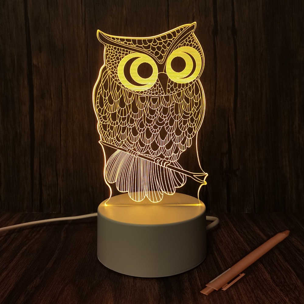 【All Splendid】造型燈裝飾燈 梟 貓頭鷹 氛圍燈 夜燈 網紅燈 檯燈 床頭燈 臥室燈 生日禮物 可愛夜燈